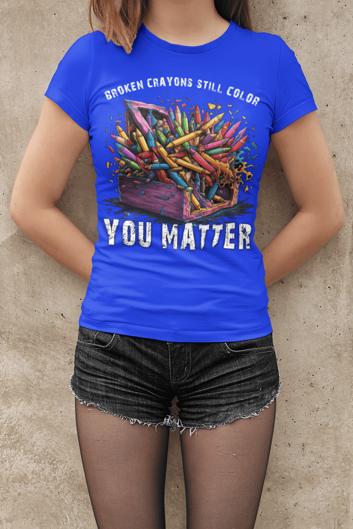 T-SHIRT - EVEN BROKEN CRAYONS WORK