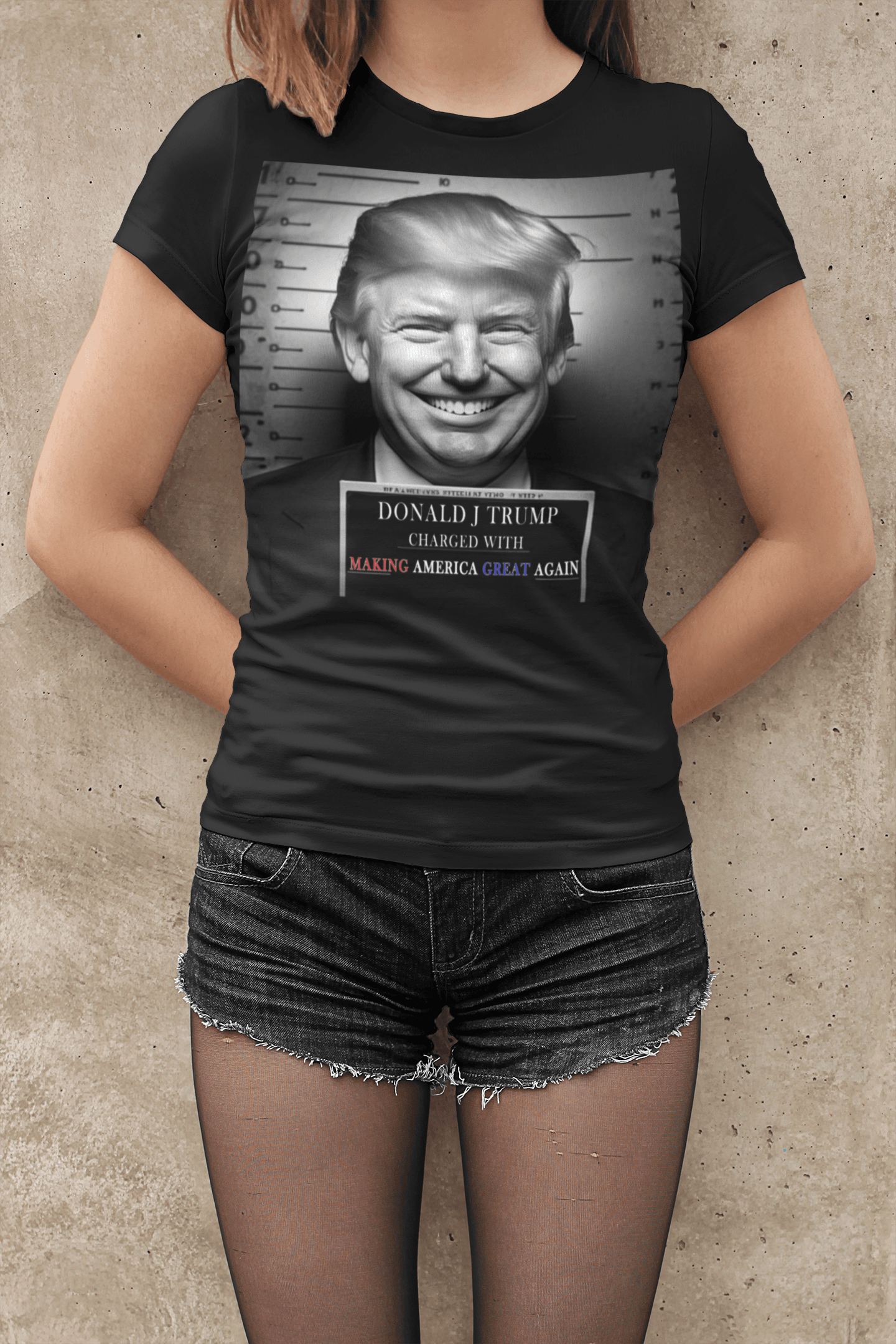 T-SHIRT - CHARGED WITH MAKING AMERICA GREAT AGAIN